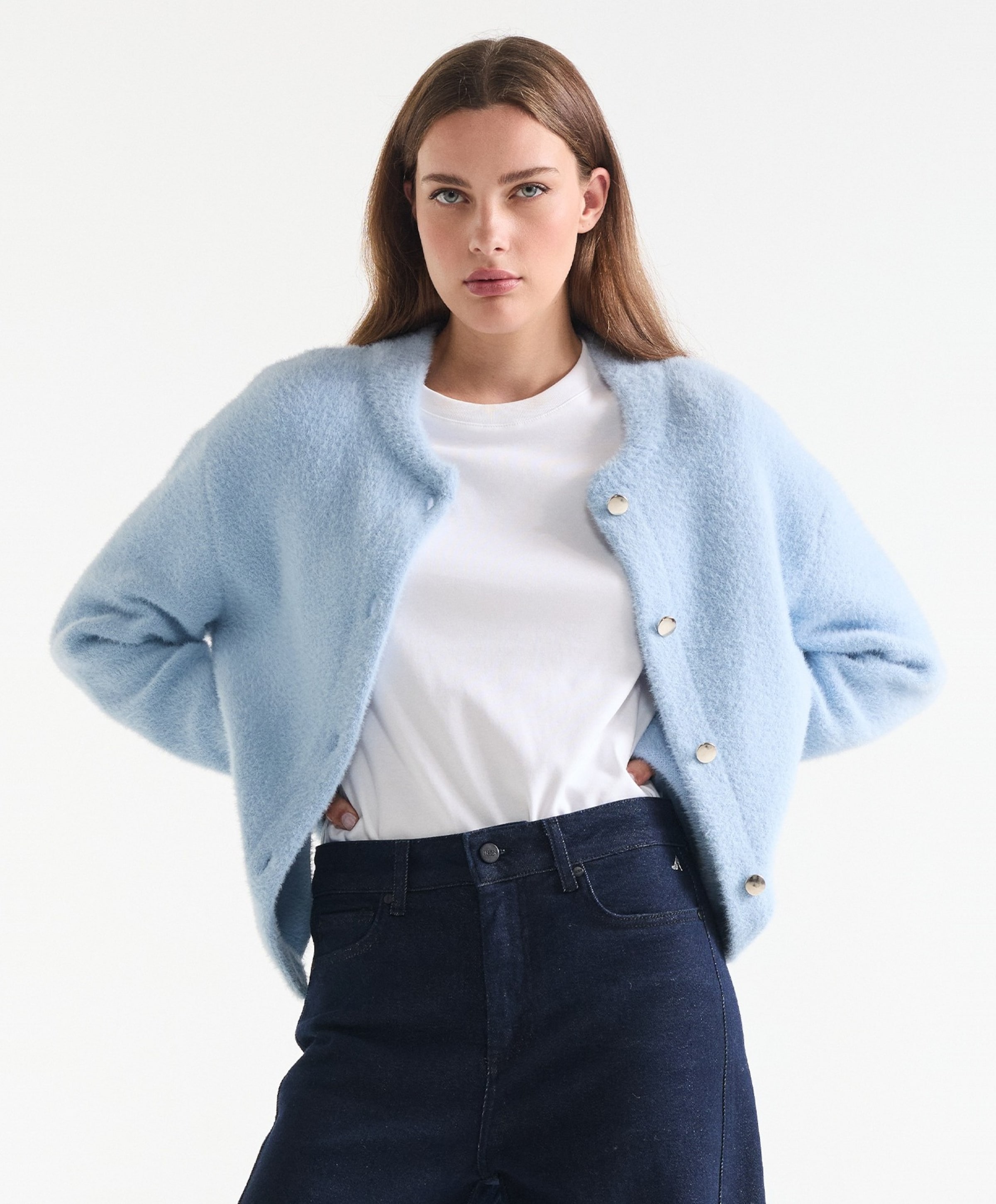 JANSEN Amsterdam Dames vest blauw