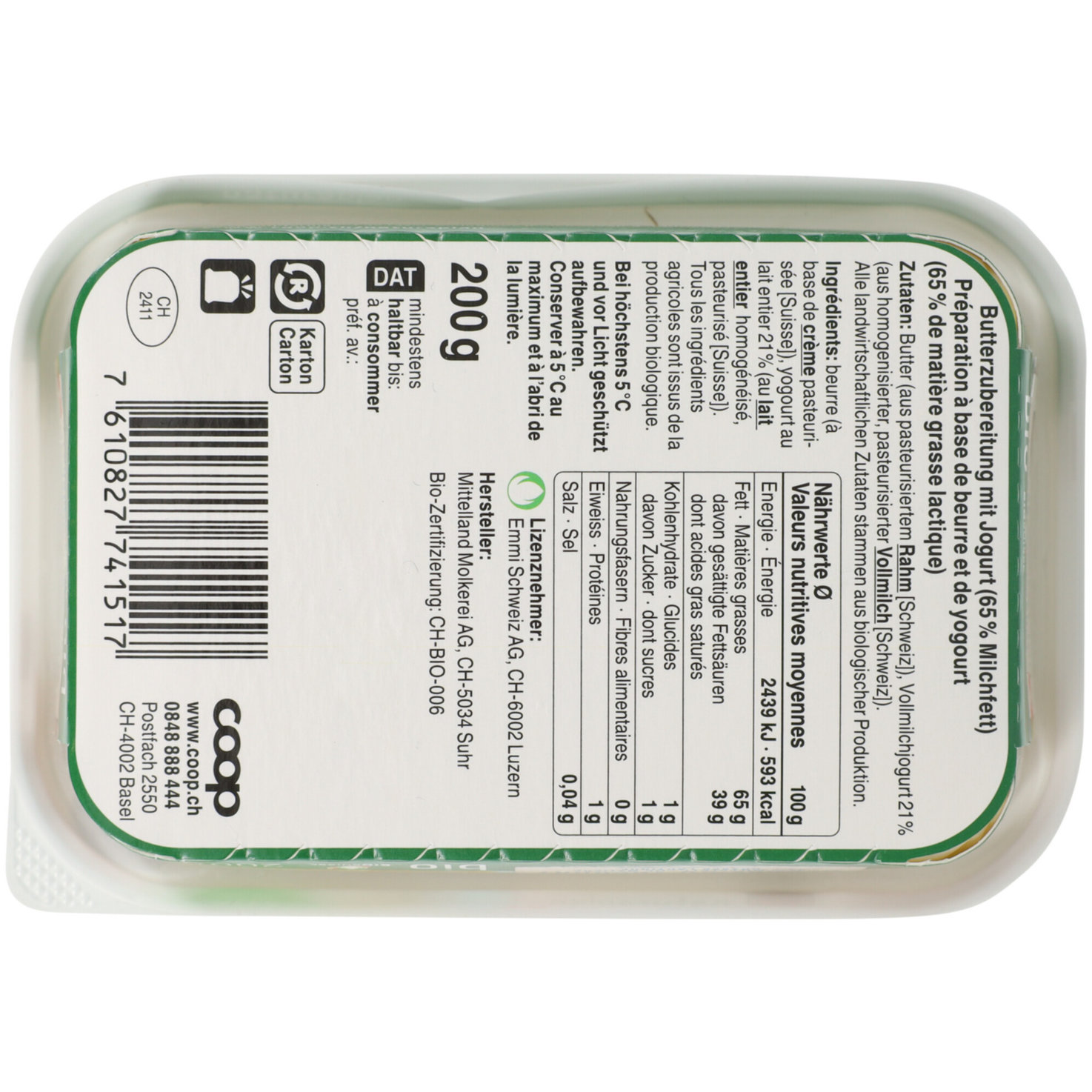 Naturaplan Bio Joghurt-Butter
