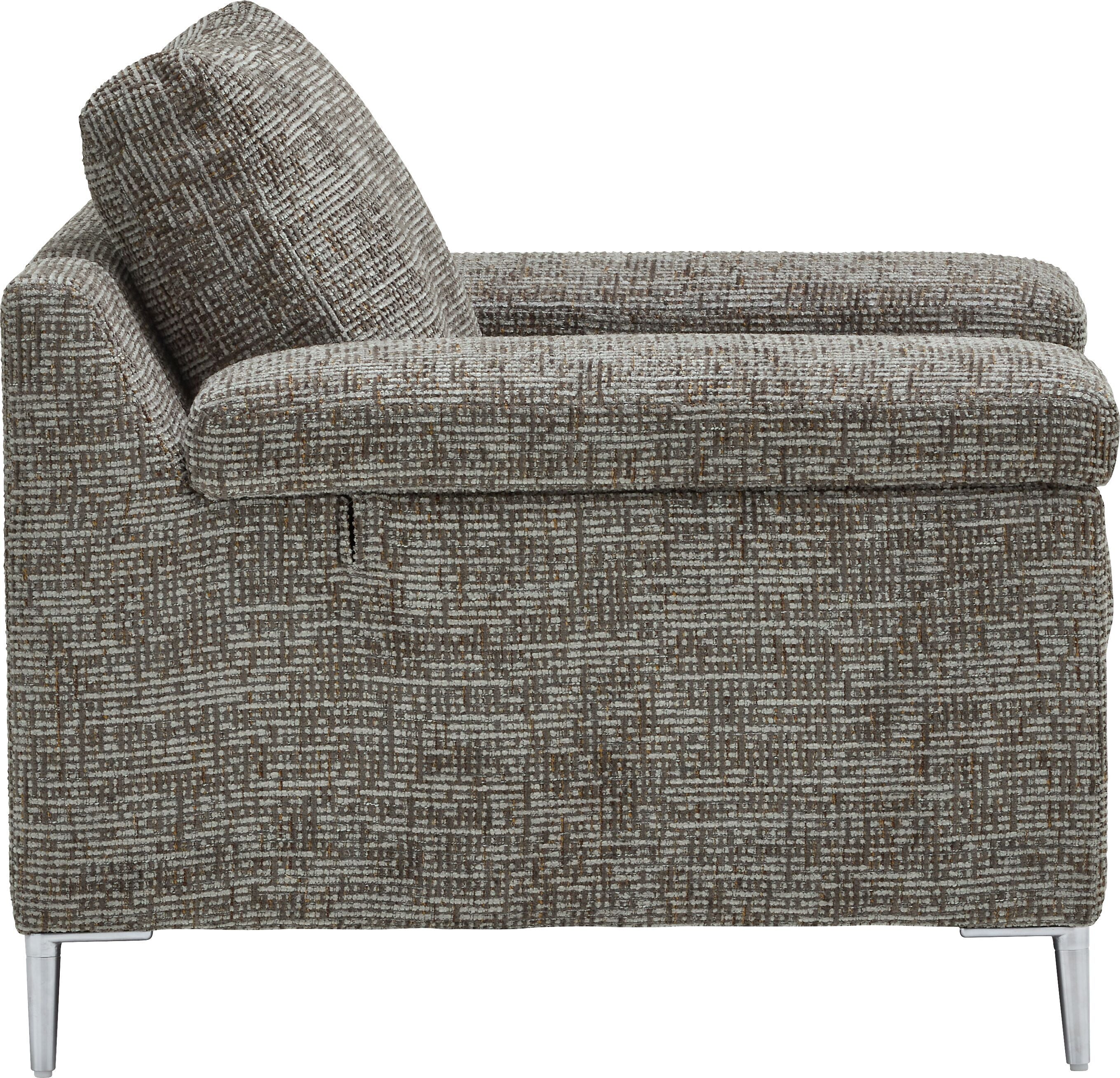 DIENER Sessel - Grau / B: 99.0 cm x T: 92.0 cm x H: 81.0 cm