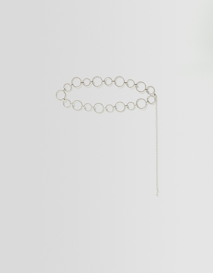 cinto com anel de strass