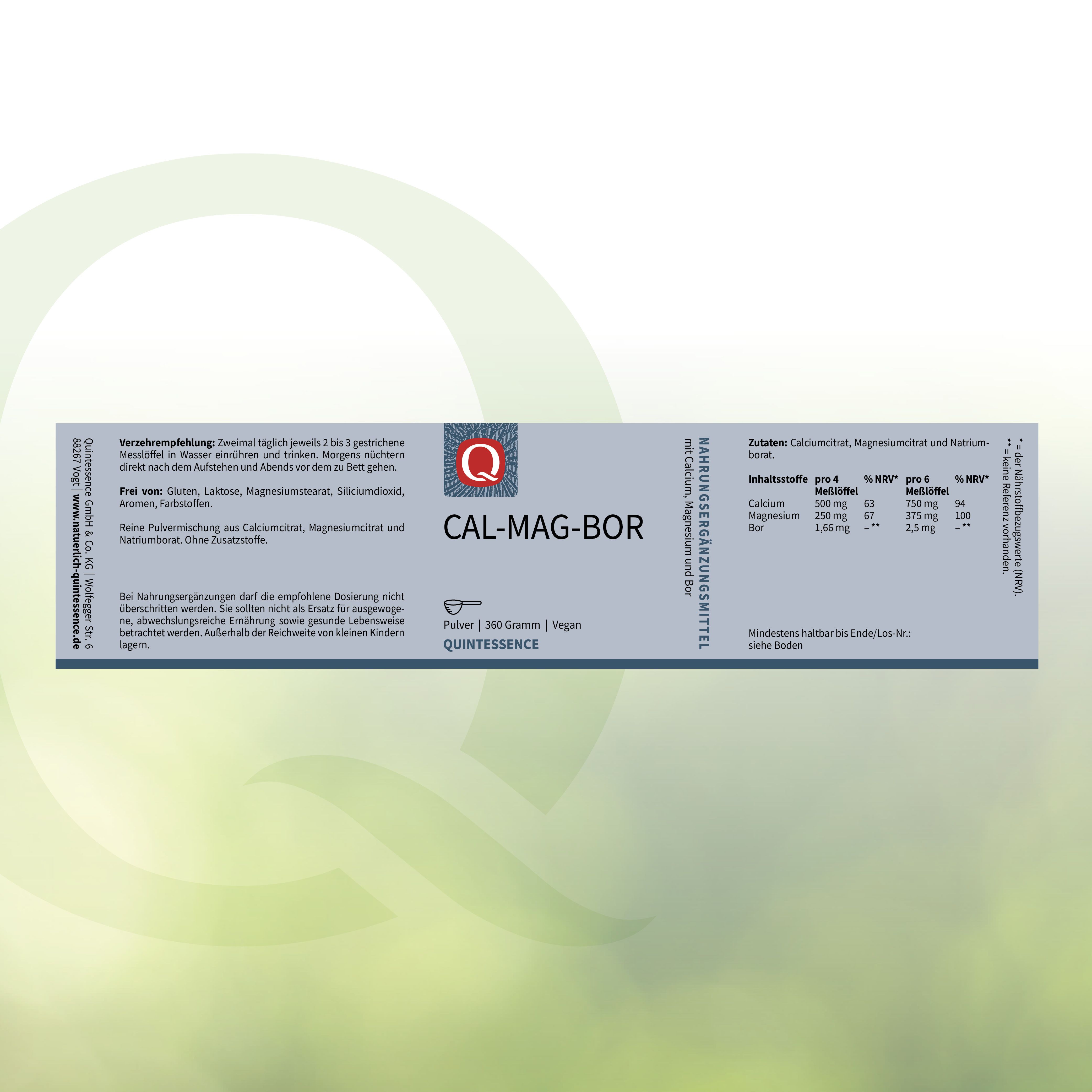 Cal-Mag-Bor Pulver von Quintessence