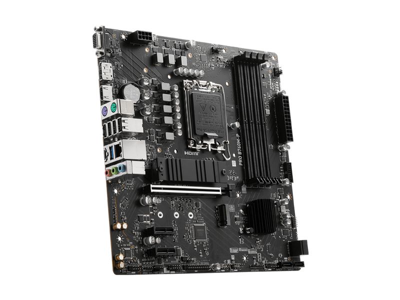 MSI Mainboard PRO B760M-P Das PRO B760M-P wurde entwickelt für maximale Performance kombiniert mit der neusten DDR5 Arbeitsspeicher Technologie