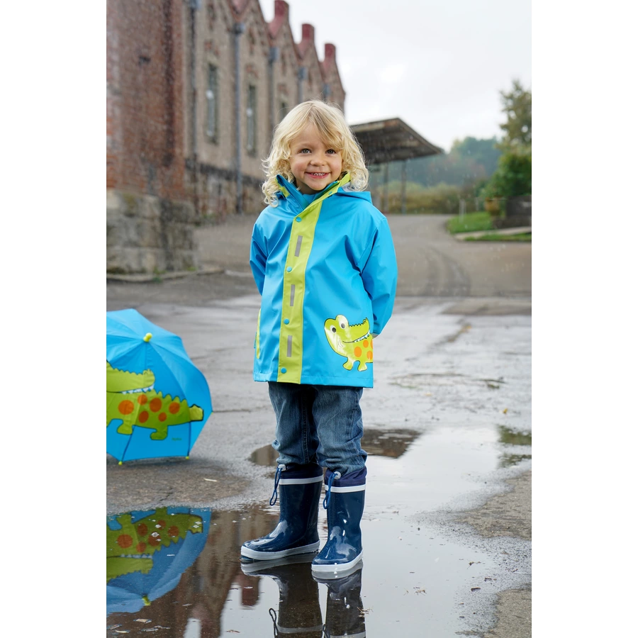 Playshoes Gummistiefel Basic gefüttert marine