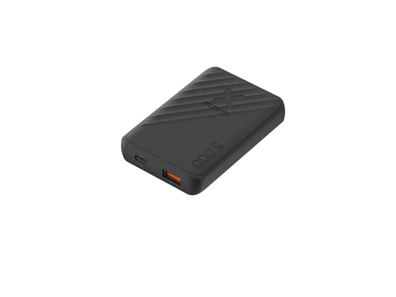 (12W) 5000mAh Go2 USB A / USB C Pocket Powerbank Fast Charge Ladegerät (XG2051) - Schwarz