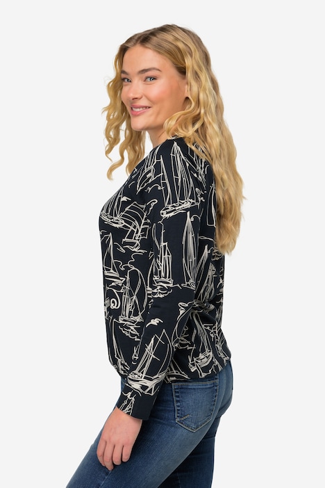 T-Shirt, Boote Print, OEKO-TEX