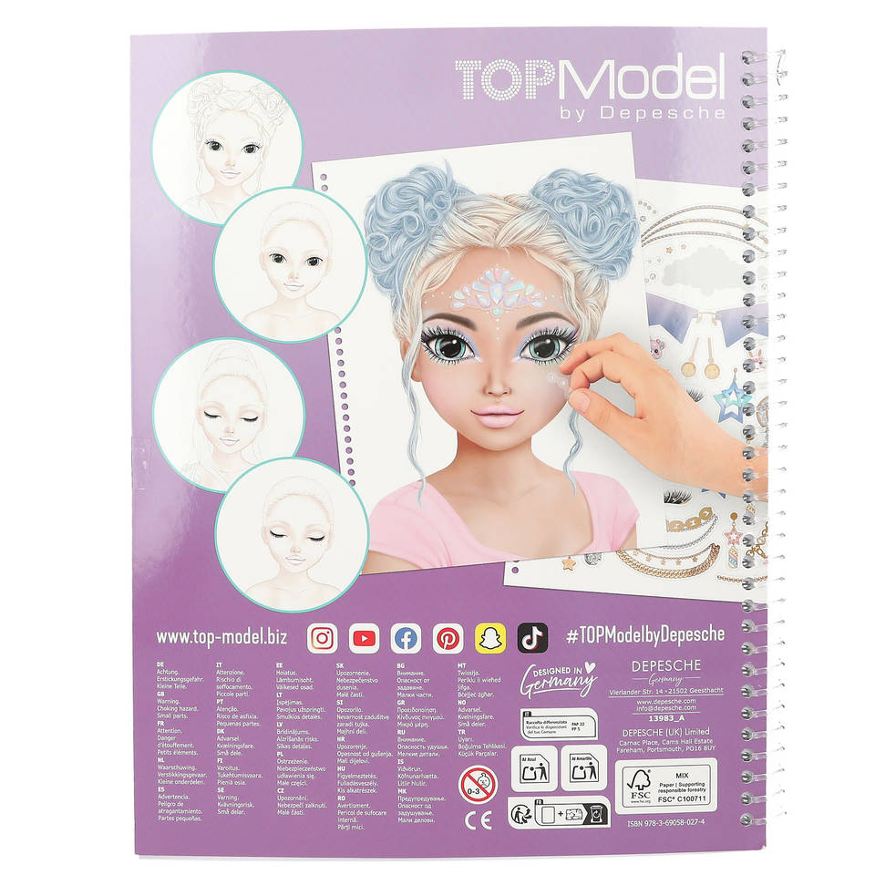 TOPModel make-up kleurboek Christy
