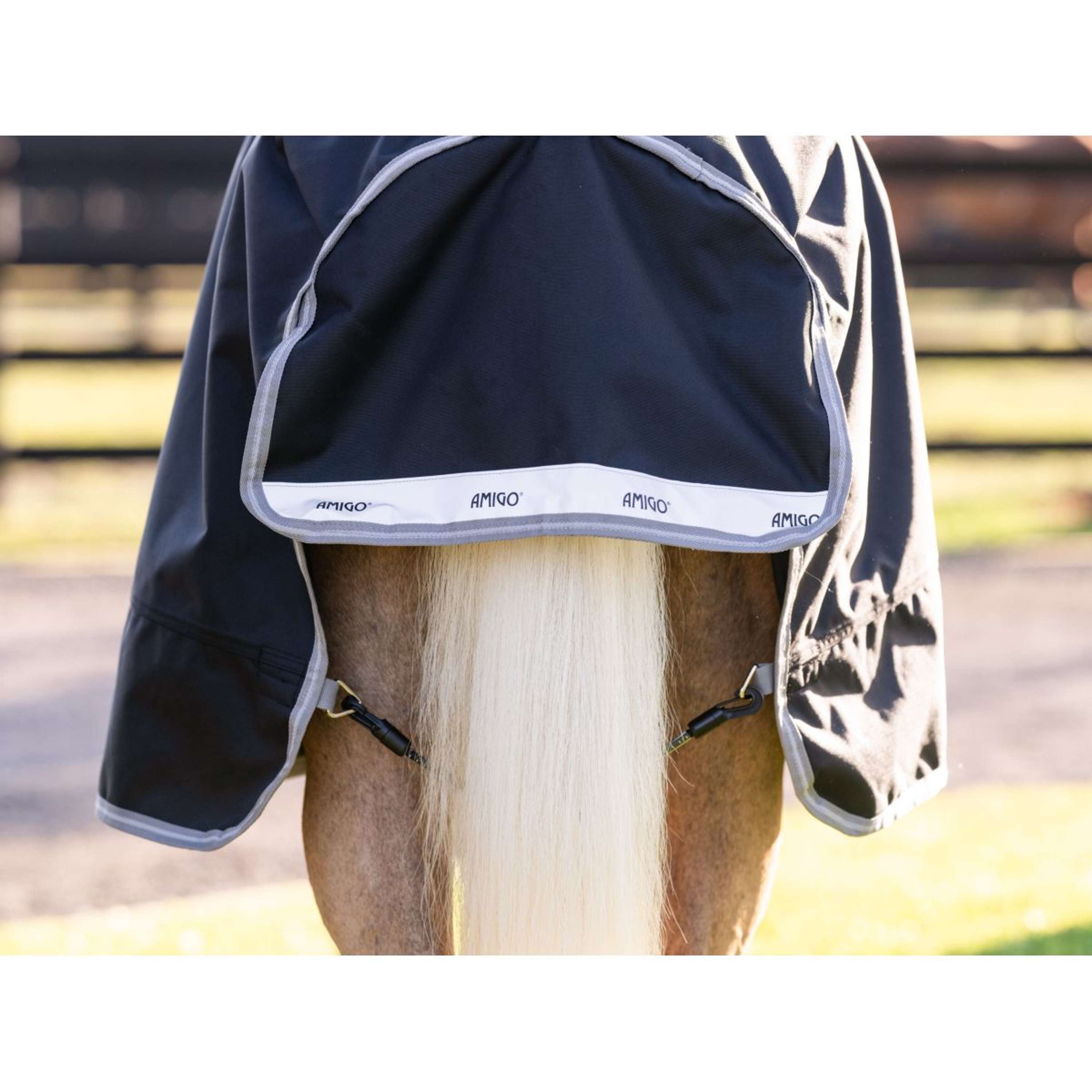 Amigo Turnout 1200D Plus Pony 0g Black/Titanium Grey/Silver
