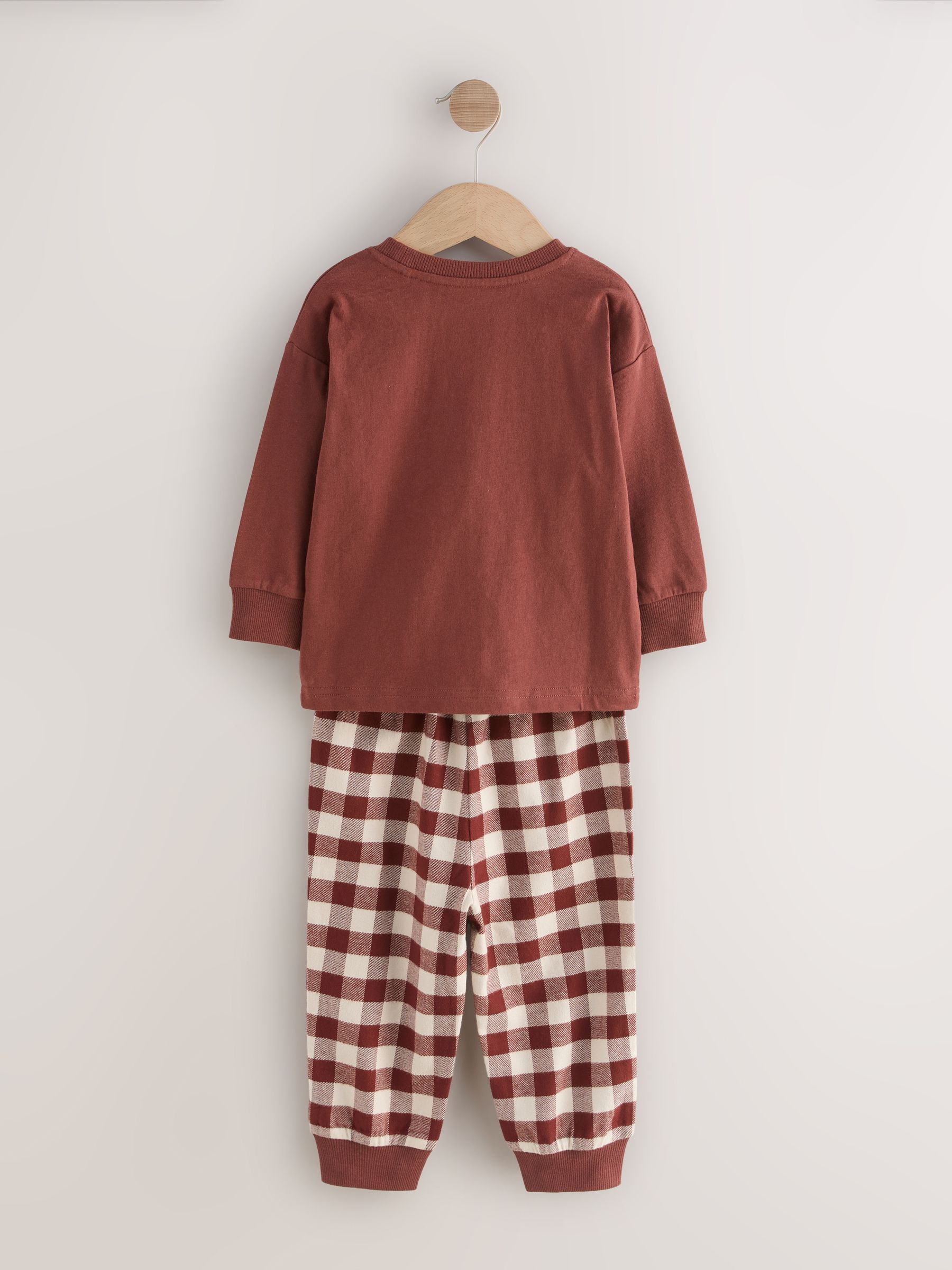 Rood/Groen peperkoeken mannetje - Enkele kerstpyjama (9mnd-10jr)