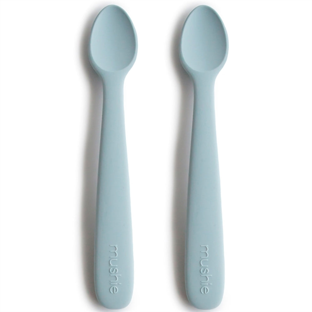 Silikone Skeer 2-pak Powder Blue - Mushie
