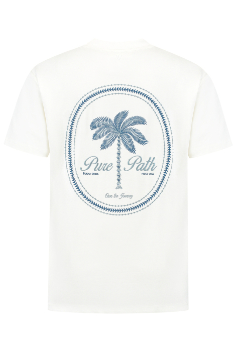 Pure Path witte heren t-shirt
