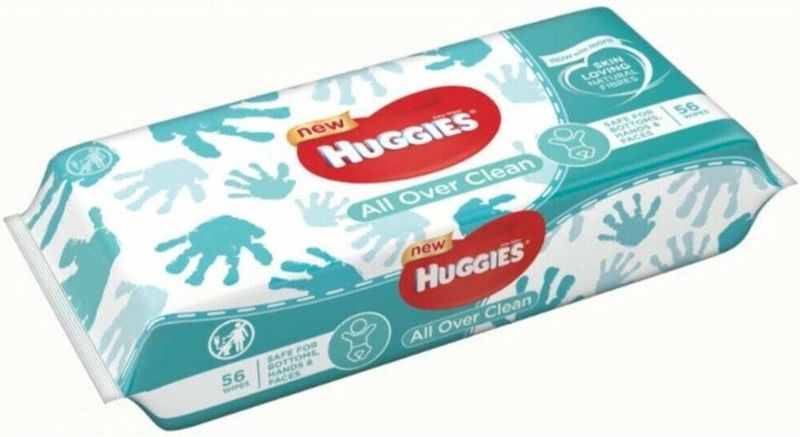 Huggies - Billendoekjes - All Over Clean - 56 Stuks