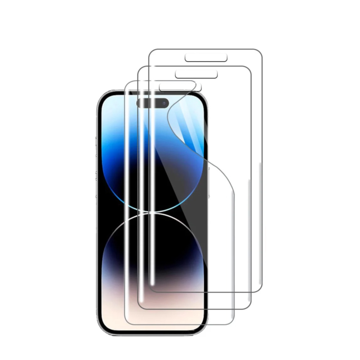 (3er Set) iPhone 16 Plus / iPhone 15 Pro Max / iPhone 15 Plus / iPhone 14 Pro Max Vollbild Display Schutzfolie Soft PET