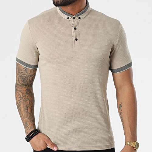 Polo A Manches Courtes 1095 Beige