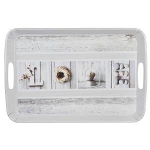 PLATEAU MELAMINE LOVE L 46 CM L 31 CM