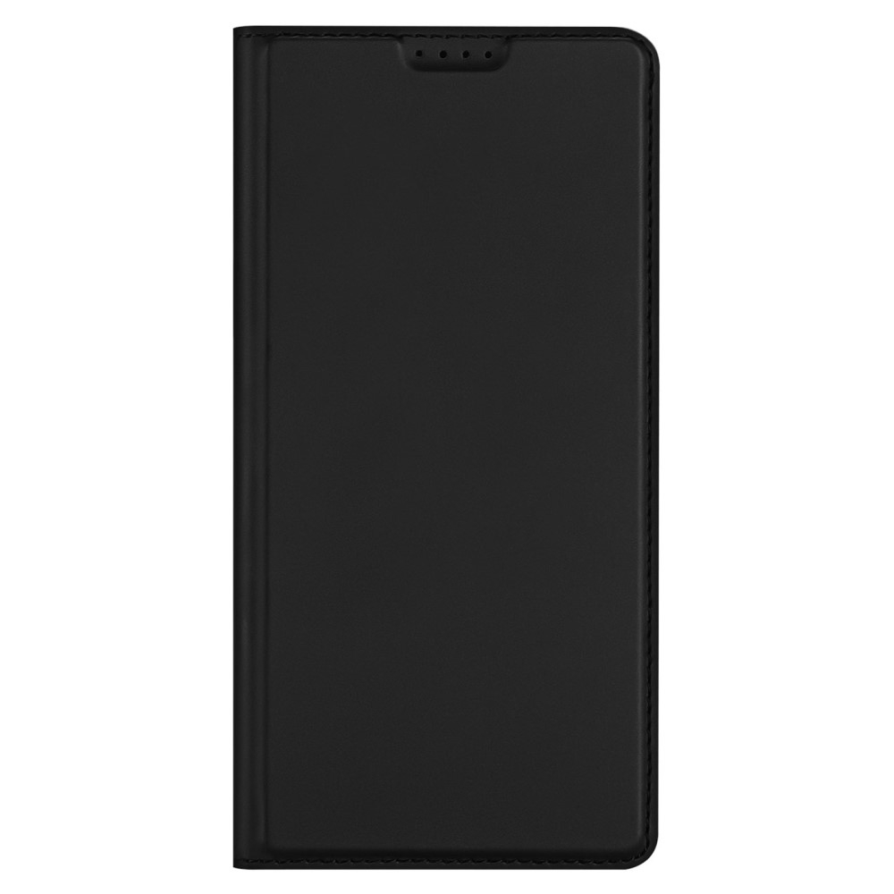 Samsung Galaxy A55 Flip Wallet Cover Leder Tasche - Schwarz
