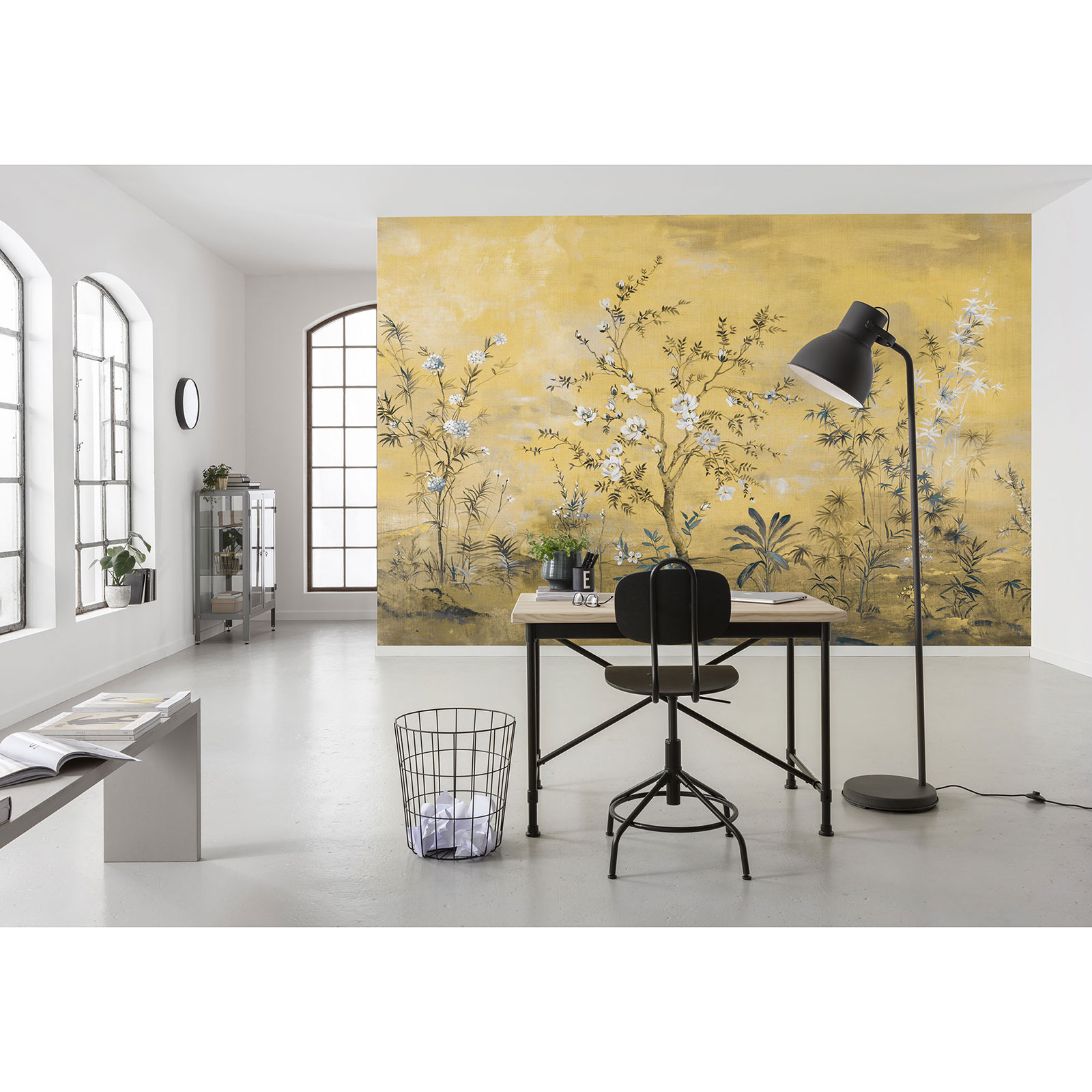 Vlies-Fototapete MANDARIN - gold-gelb - 368x248 cm