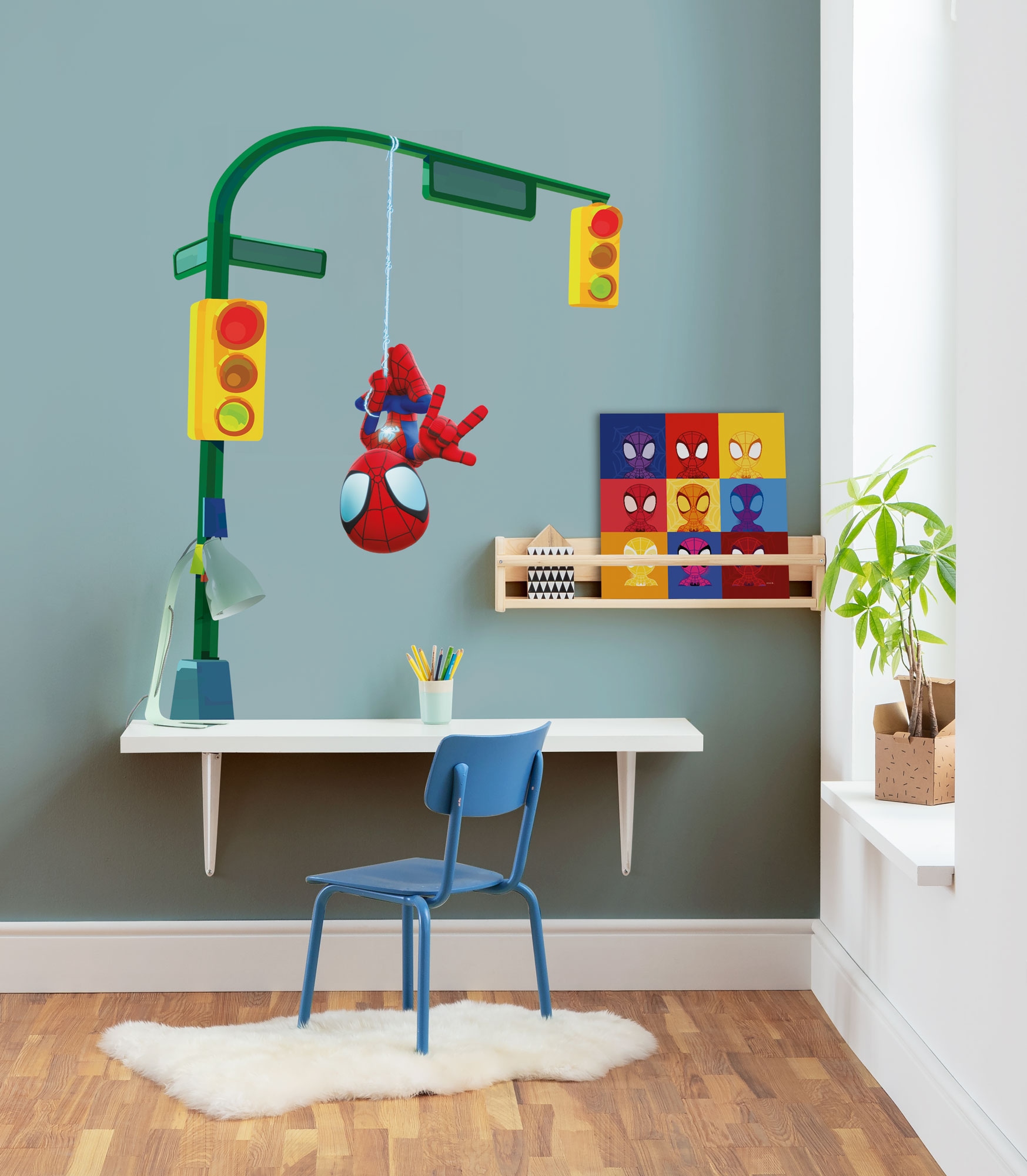 Komar Wandtattoo »Spidey and His Amazing Friends Lamp Swing - Grösse 50 x 70 cm« selbstklebend, Wandsticker, Kinderzimmer
