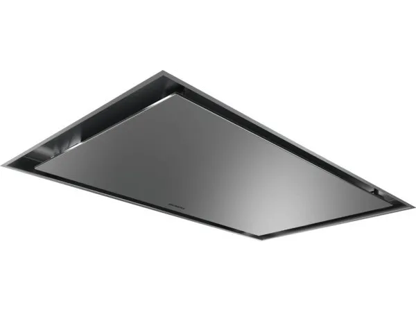 Siemens iQ500 LR97CAQ50 - Emhætte - Loftmonteret - bredde: 88.8 cm - dybde: 48.7 cm - udtrækning og recirkulation - med intern motor - rustfrit stål - Home Connect