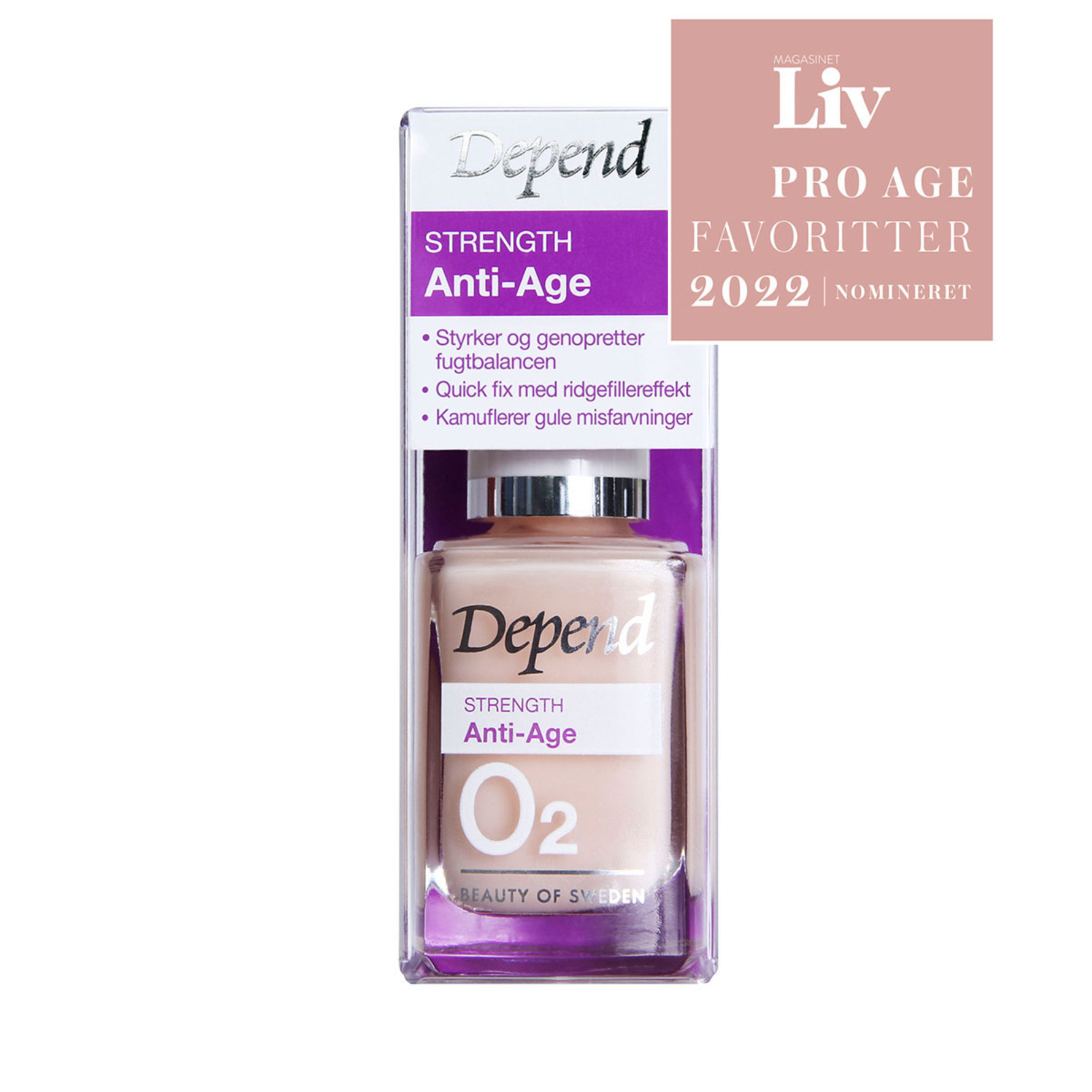 Depend O2 Neglepleje Strength Anti-Age