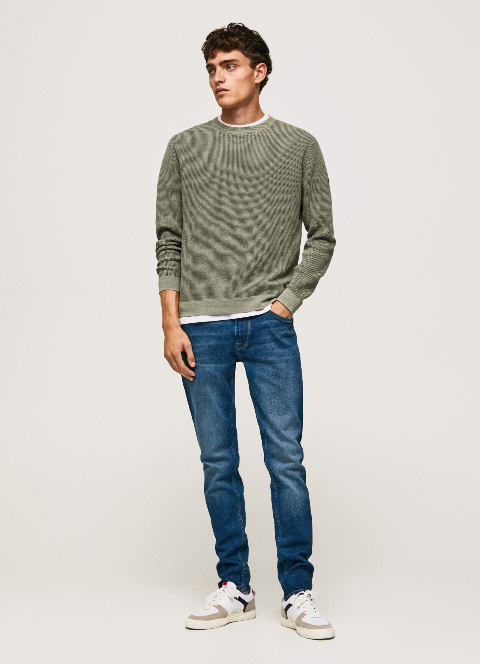 Calça jeans Stanley, corte e cintura regulares - jeans