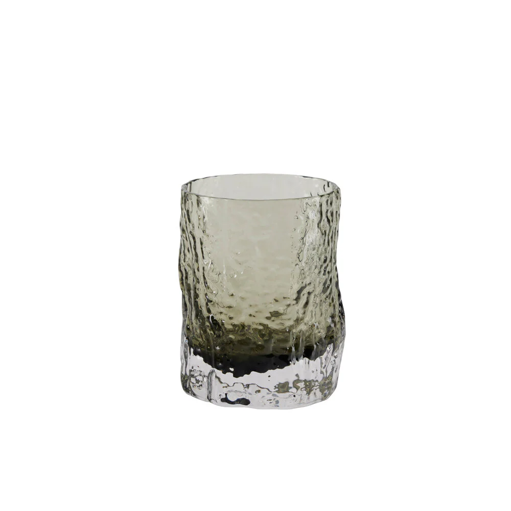 Bahne Interior  Tumbler Organic Low glas, grå - H9,5