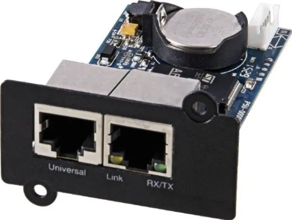 PowerWalker SNMP Card 2 - Adapter for fjernadministration - 100Mb LAN - 100Base-TX - for PowerWalker VI 1000 RLP, VI 2000 RLP, VI 3000 RLP