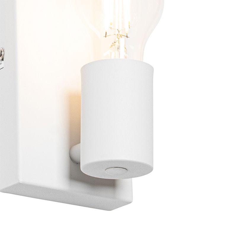 Design wandlamp wit 39 cm - Johanna