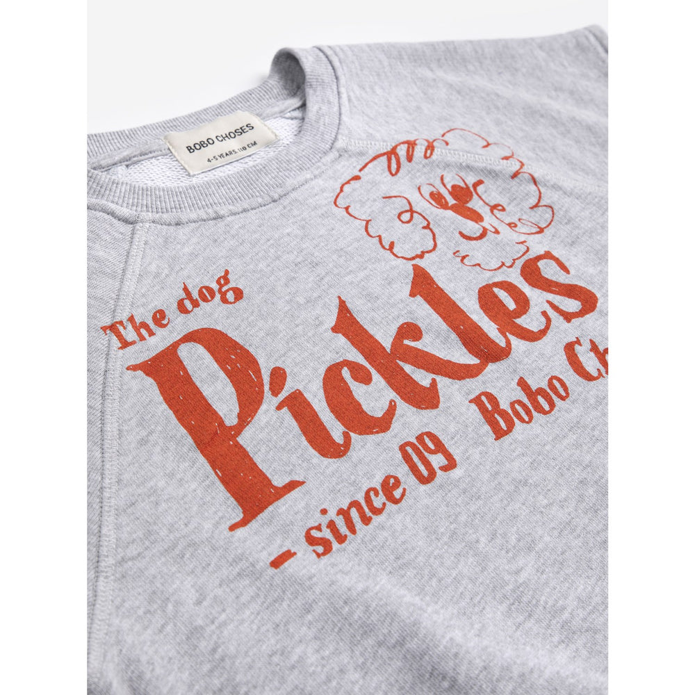 Køb Bobo Choses Heather Grey Pickles The Dog Sleeveless Sweatshirt