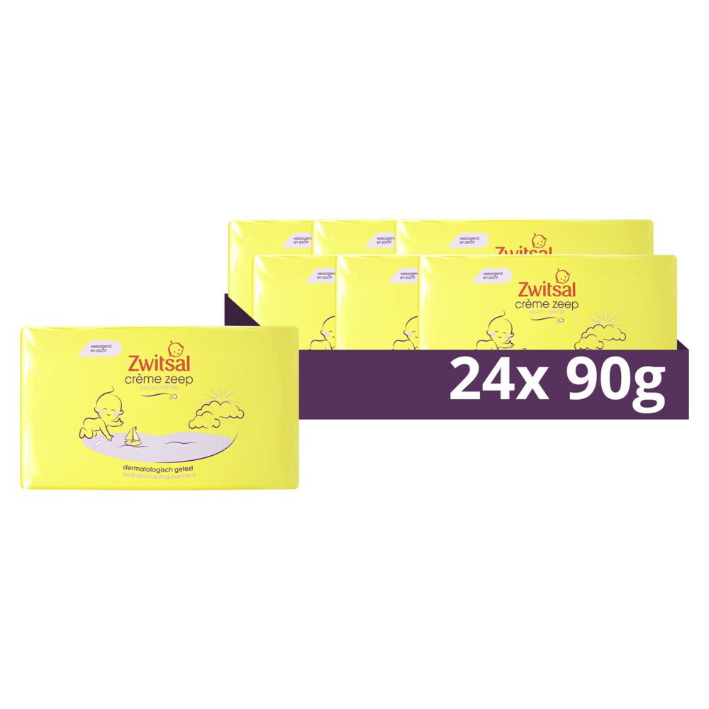 6x Zwitsal Crème Zeep Baby4 x 90 gr