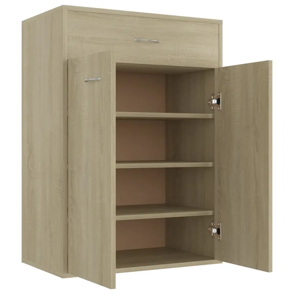 vidaXL - Schoenrek - Bruin - Bewerkt hout