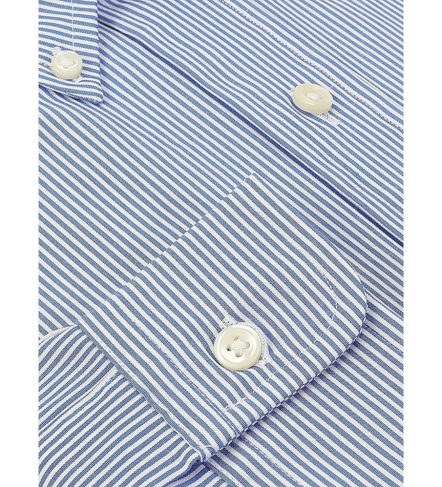 Camisa Ralph Lauren Custom Fit azul