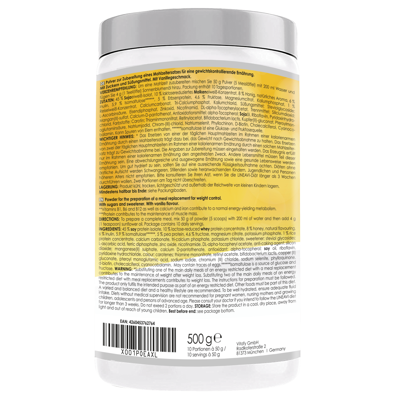 LINEAVI Aktivkost Diät Shake + Shaker (3x500g)
