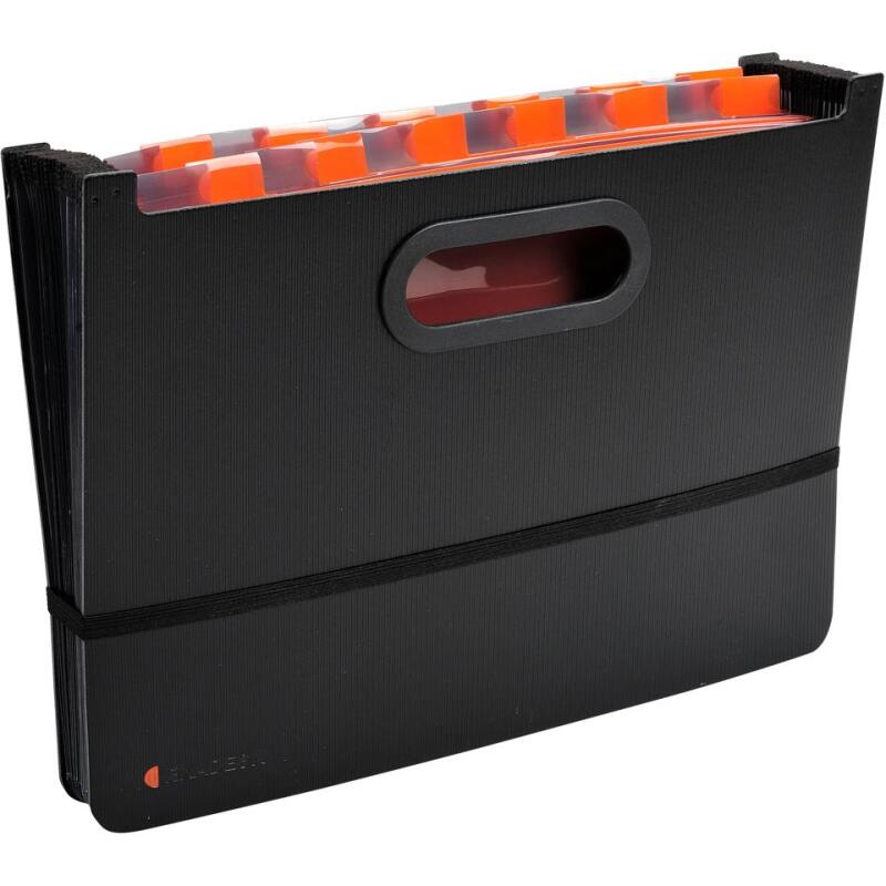 Trieur valisette extensible 24 compartiments Exadesk Exactive® - A4 - Noir