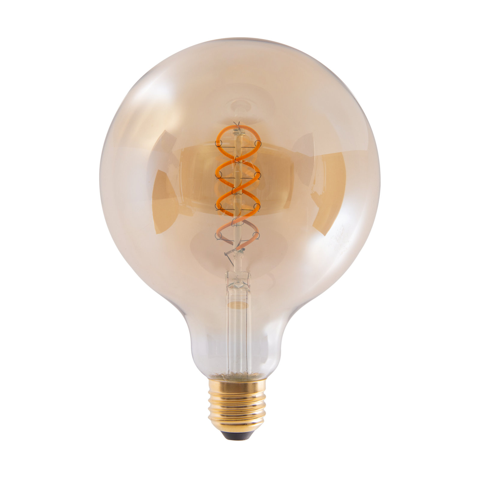 2er-Set LED-Leuchtmittel - amber - 5 Watt - E27 - warmweiß