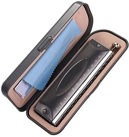 Chromatische C-sleutel Harmonica Muziekinstrument ABS-kam Roestvrijstalen Hoes 12-gaats Buigbaar Harmonica Muziekinstrumenten