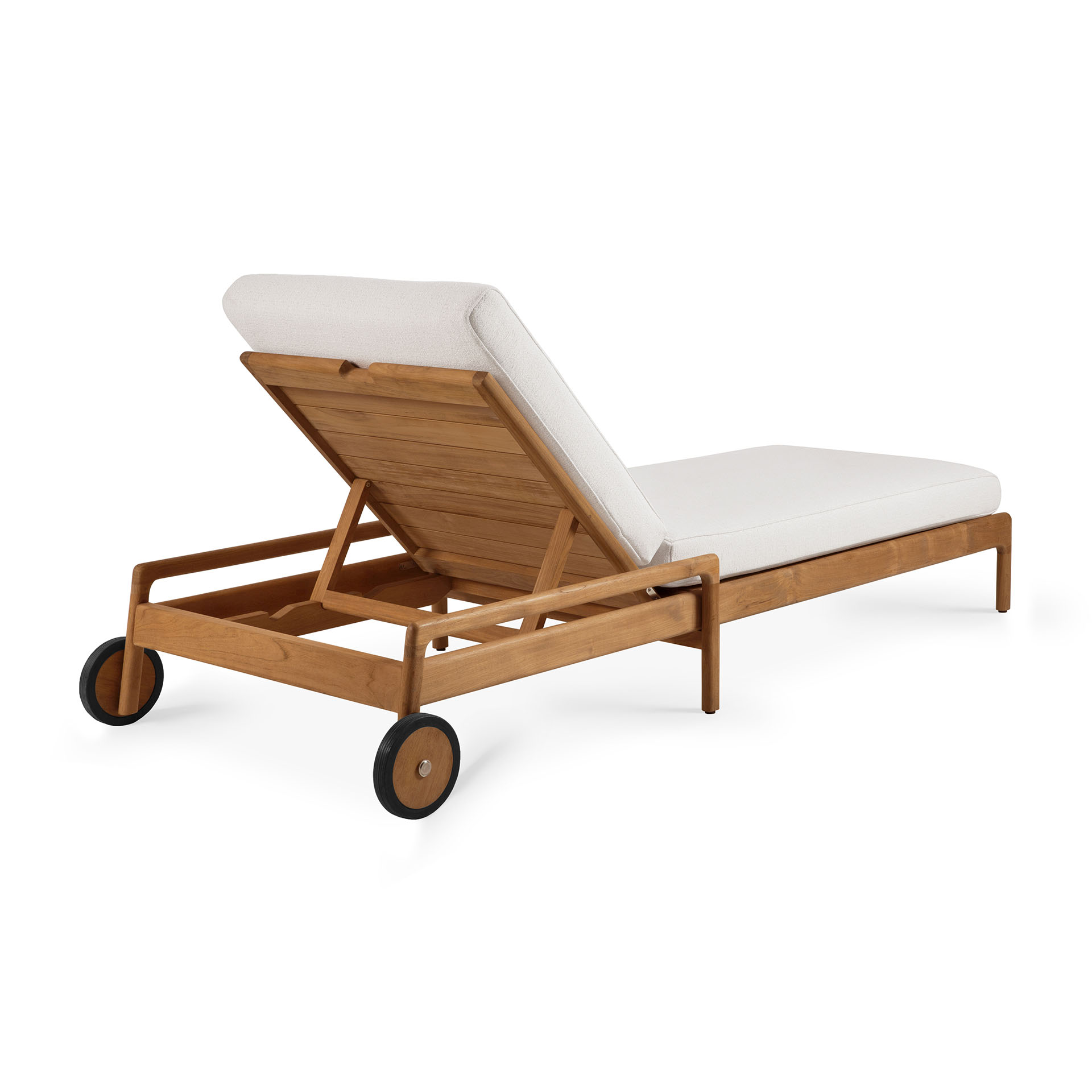 Teak Jack lounge chair - outdoor - dik kussen off white
