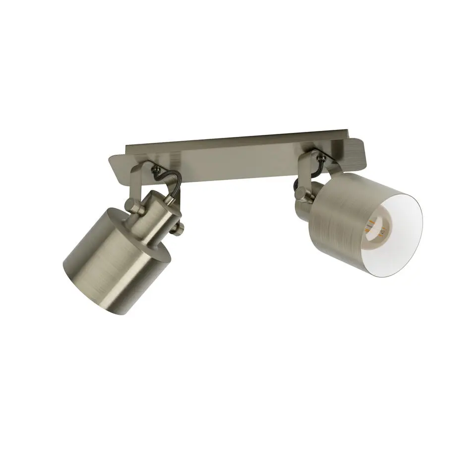 EGLOSoutherySpot-E27- 2 lichts -47cm-Goud/Crème