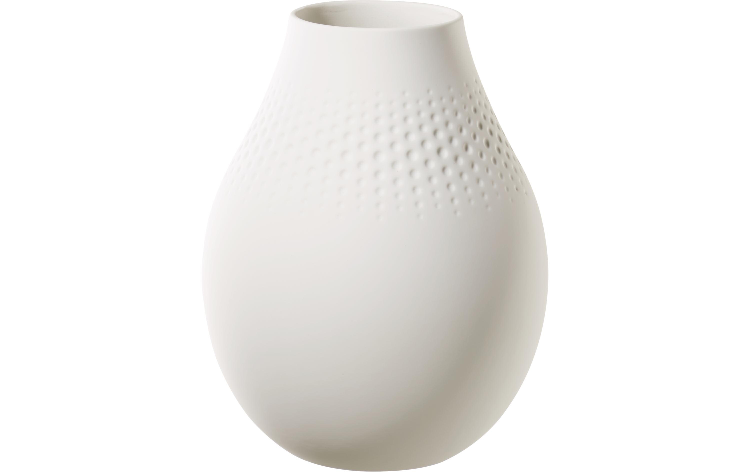 Vase Collier Perle No. 2, WeissWeisse Vase aus Porzellan