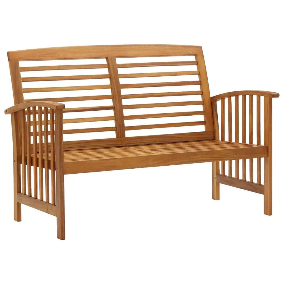 vidaXL - Tuinbank - Bruin - Acaciahout - 119 cm