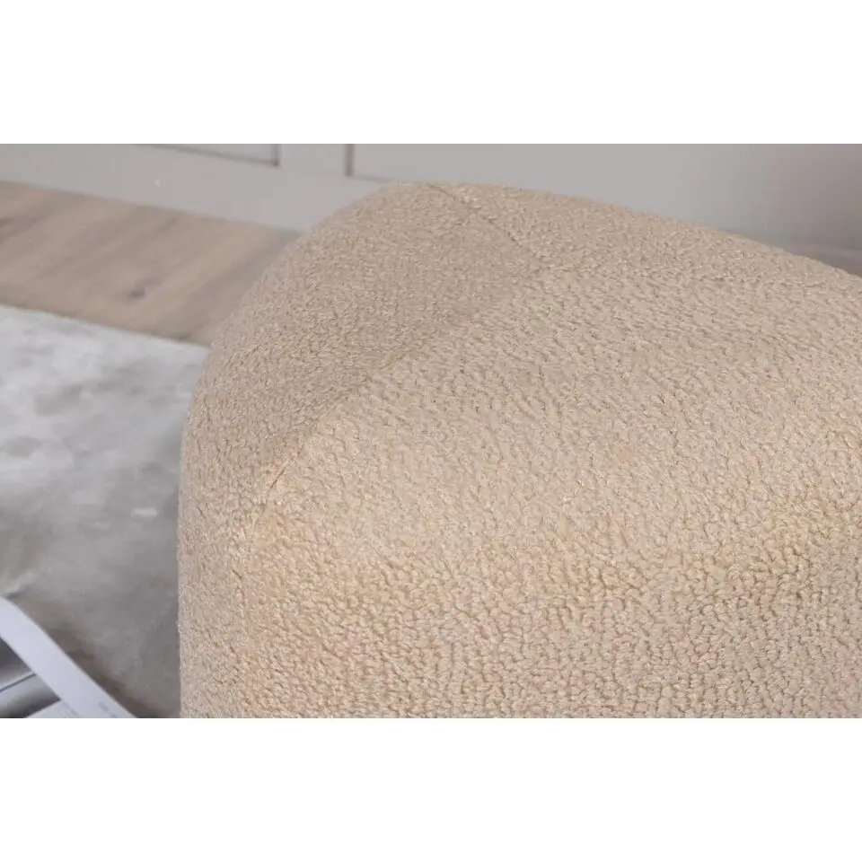 Svea - Troy poef - teddy - beige