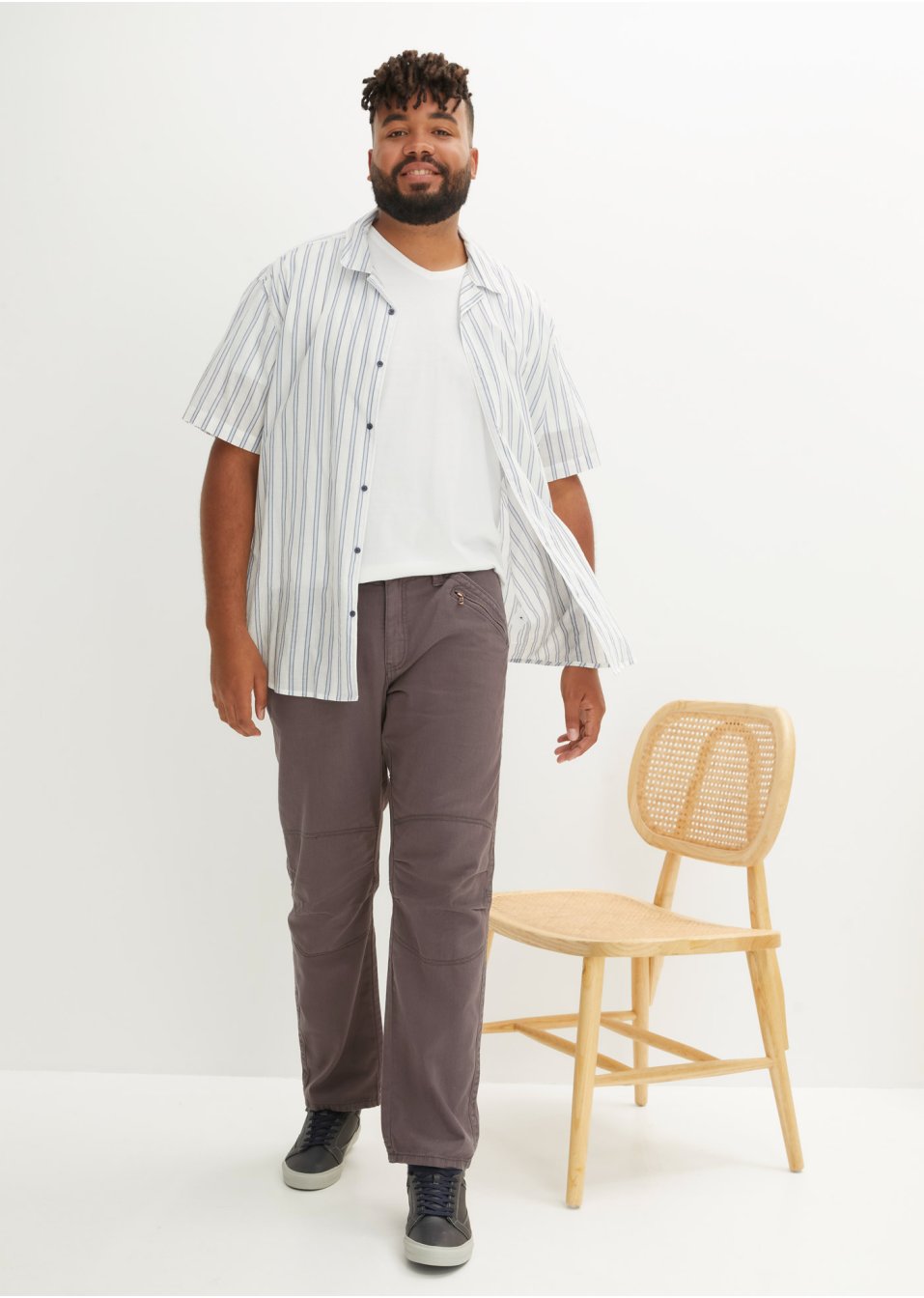 Pantalon Loose Fit, Straight