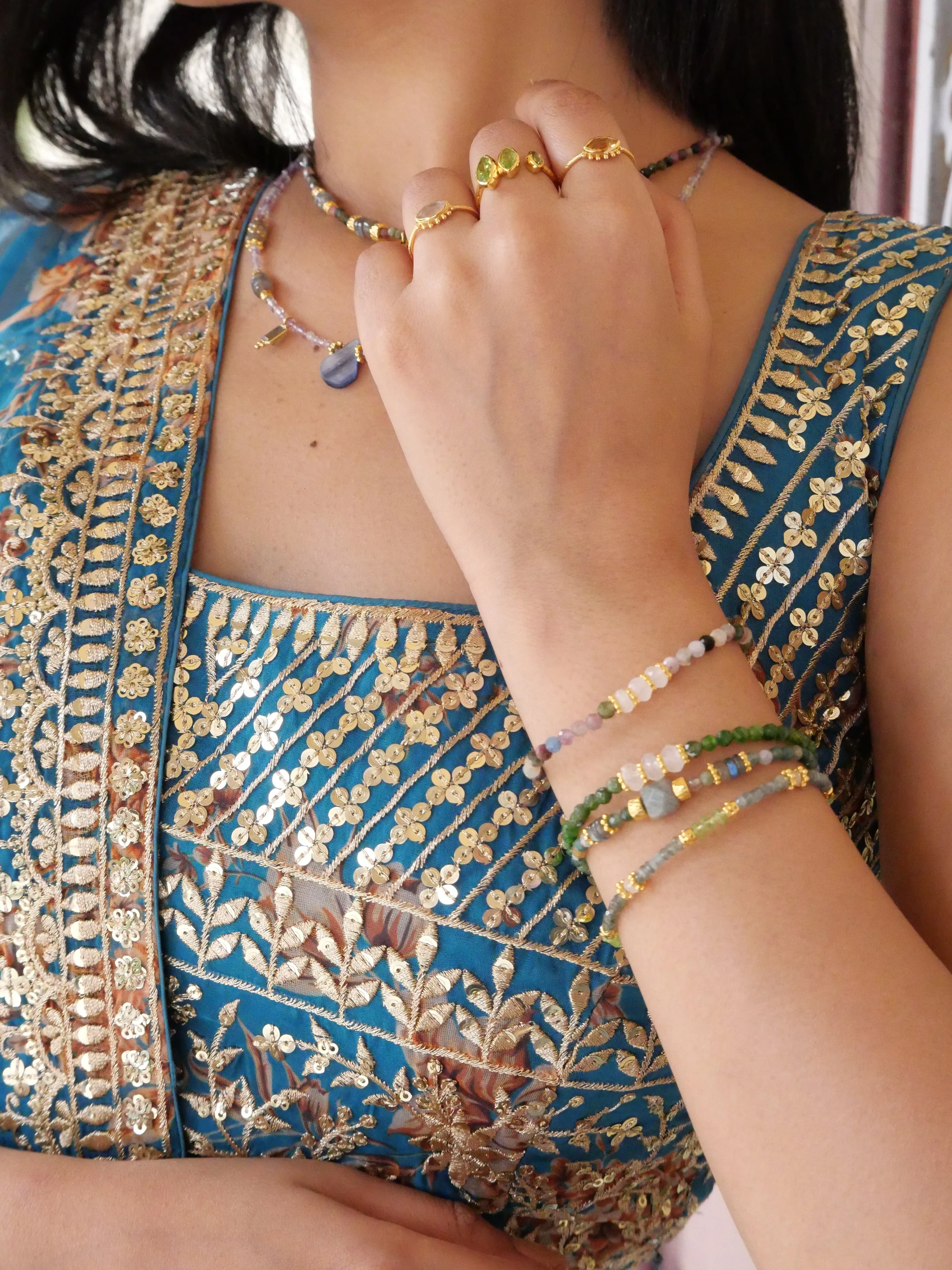 MANASI - Bracelet diopside | Bleu