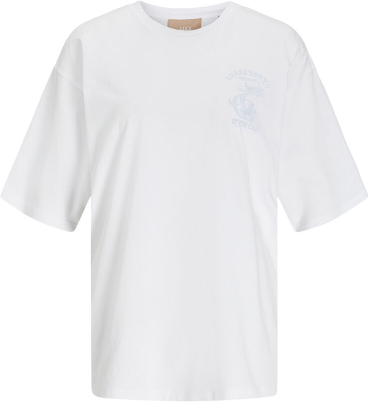 JJXX JXMILLOW LOOSE SS TEE JRS FT24 Bright white/i dare you to