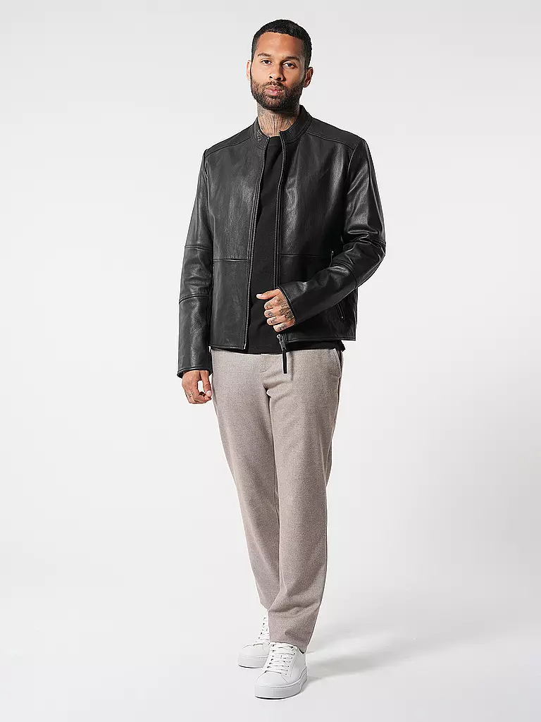 HUGO Lederjacke LOKIS schwarz