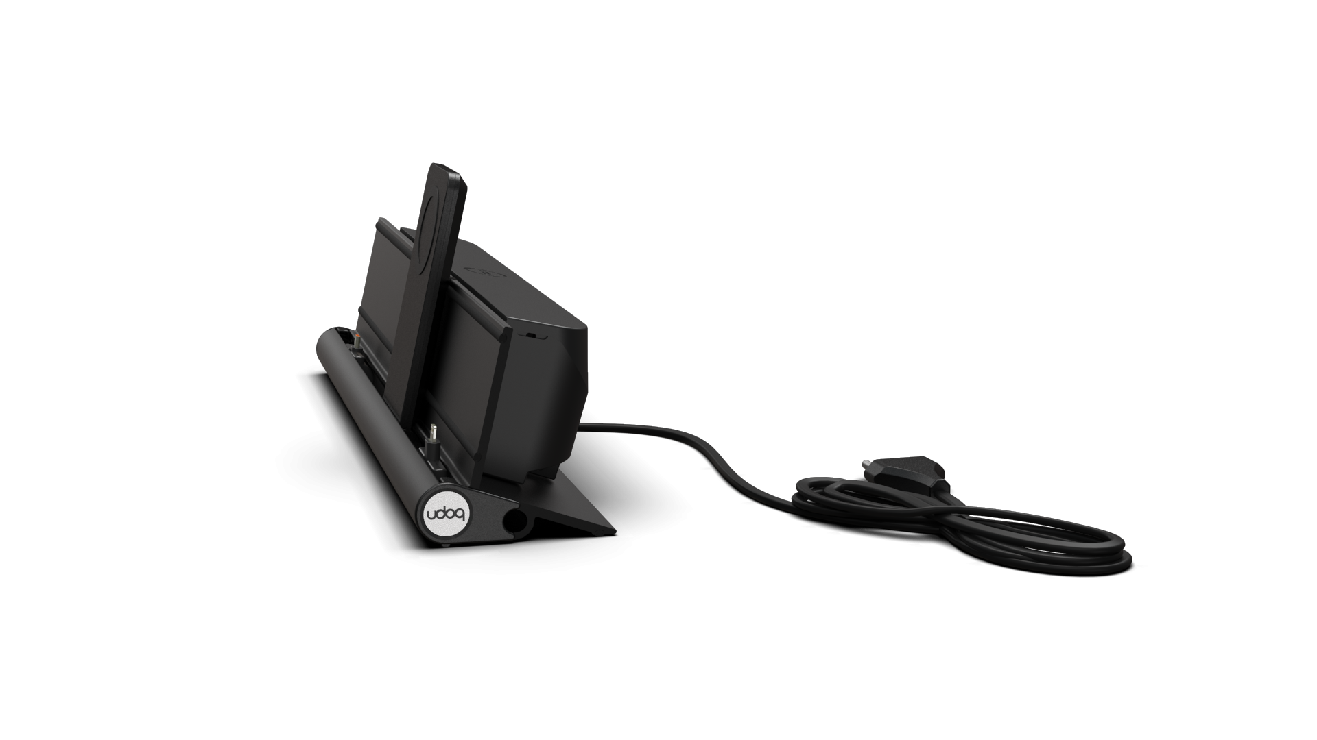 (68W) udoq 400 Premium 4in1 MagSafe Qi Wireless Charger Ladestation für Apple iPad / iPhone / AirPods Dockingstation (1set400appamz3s) - Schwarz