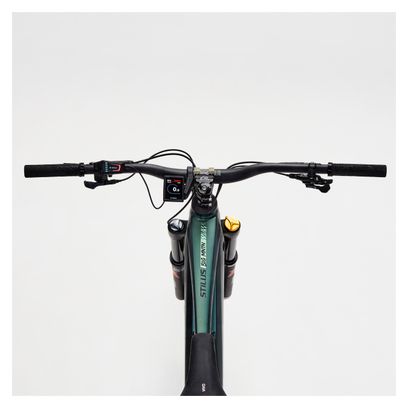 VTT Électrique Tout-Suspendu Rockrider Stilus E-Big Mountain Sram NX 12V 750Wh 27.5'' 29'' Vert