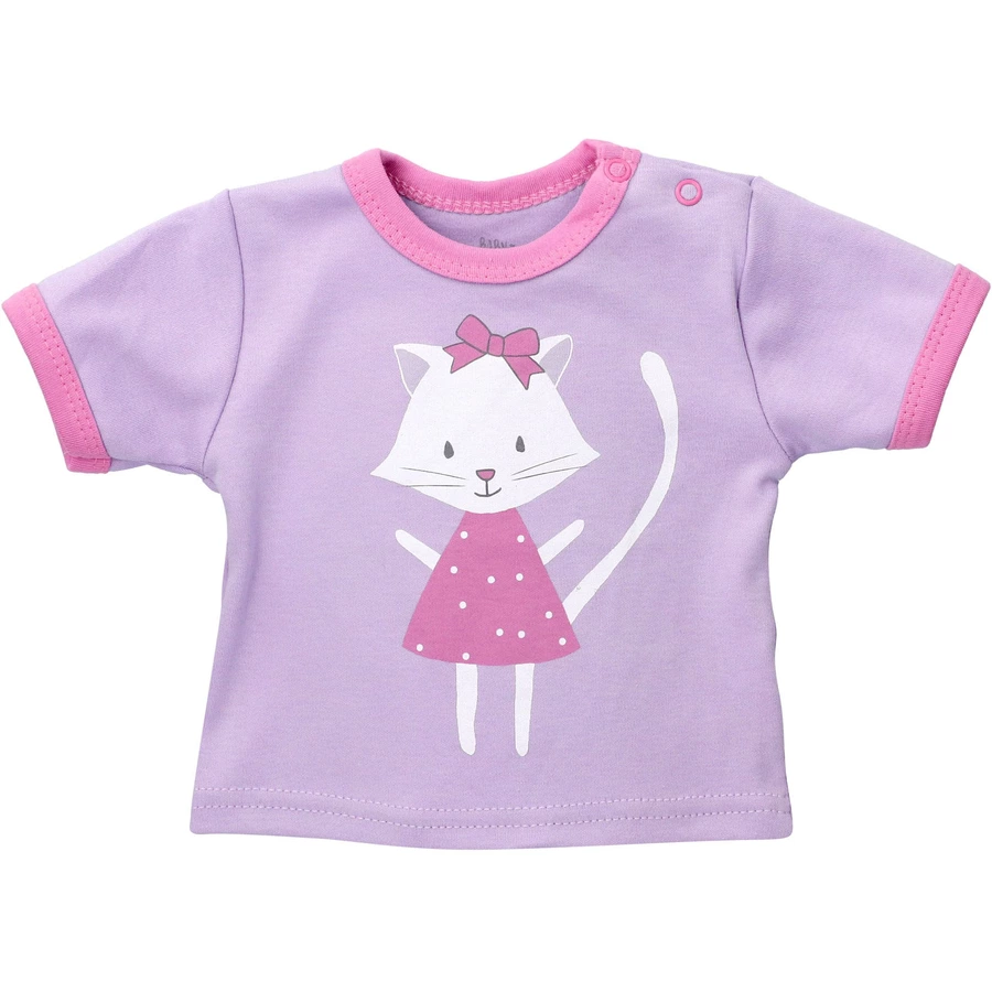 Baby Sweets Shirt Kurzarm Little Cupcake grau rosa lila