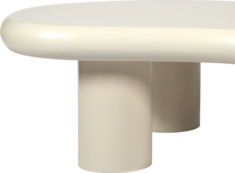 Salontafel - Creme Wit - 117 x 90 cm - Organisch