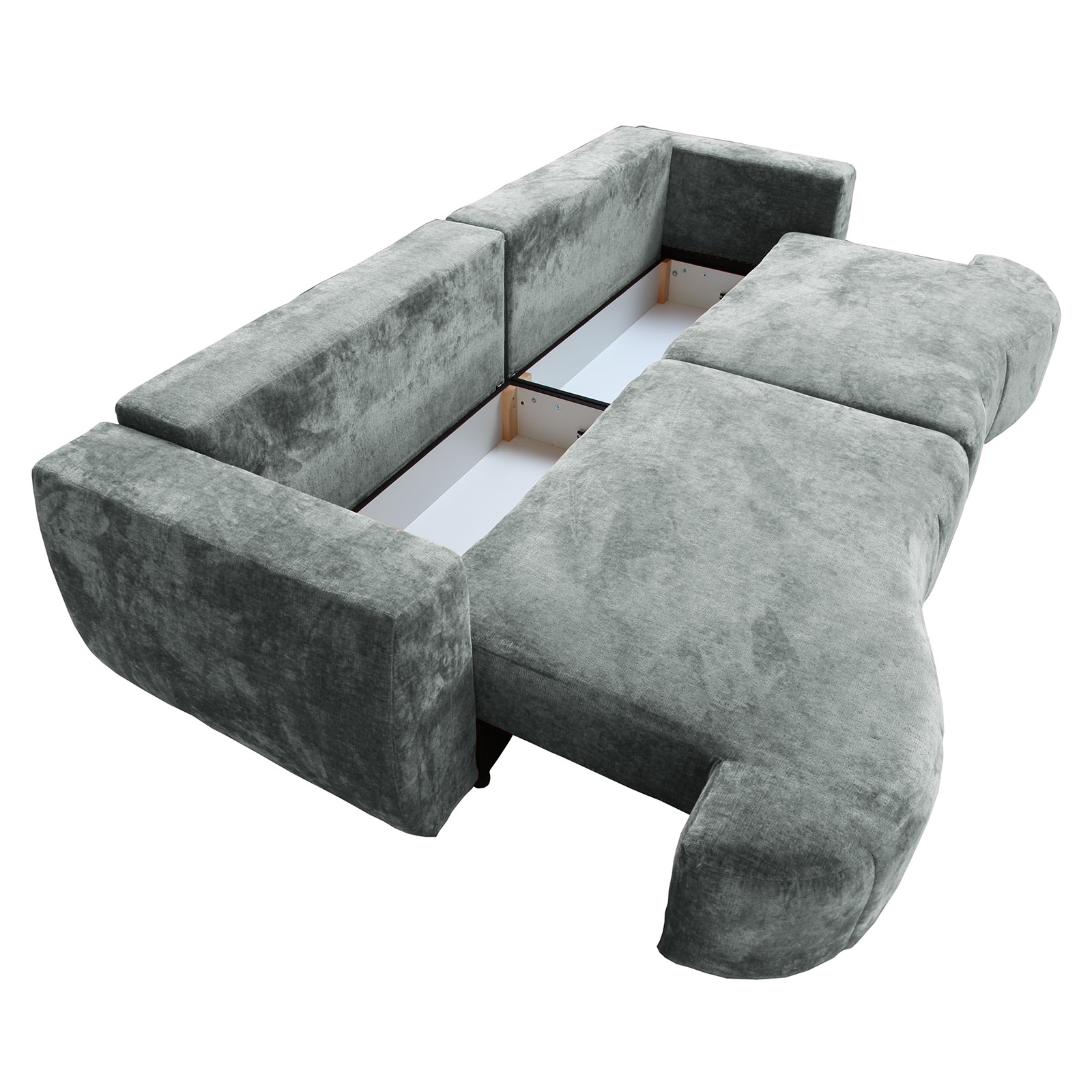 Big Sofa - hellgrau - Boxspringfederung - 292 cm