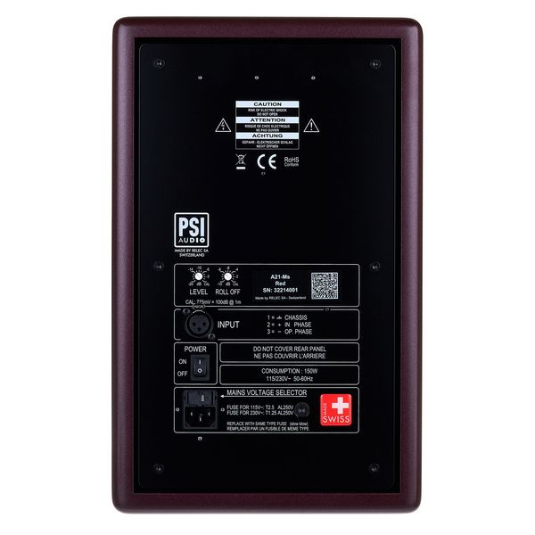 PSI Audio A21-M Studio Red